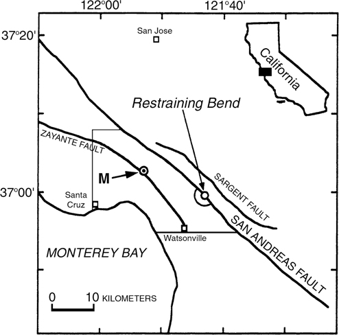 A map depicting the location of the Loma Prieta earthquake is shown.