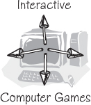 A clipart for interactive computer games is shown.