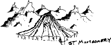 Sketch of the glaciers on St. Montgomery.