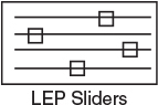 A figure representing LEP sliders is shown.