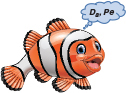 An image of a fish is shown. It represents the fish Meno or dispersion coefficient D subscript a, which has to be found.