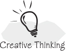 Creative thinking icon.