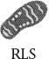 An illustration of the sole of a shoe is shown along with the text RLS.