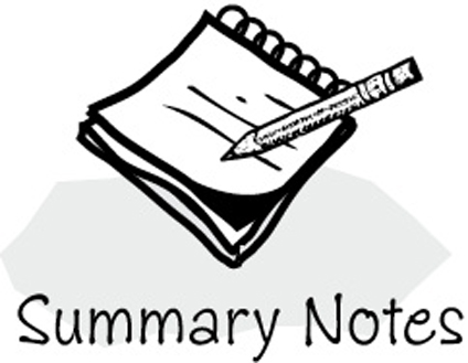 An icon of summary notes.