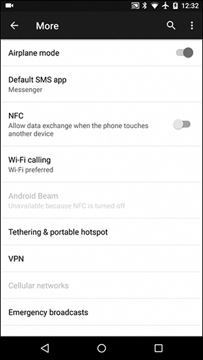A screenshot shows enabling Wi-Fi calling on android.