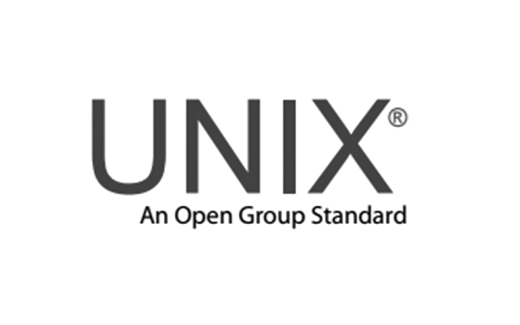 Brand mark of UNIX, an open group standard.
