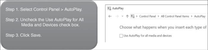 A screenshot shows how to disable autoplay.