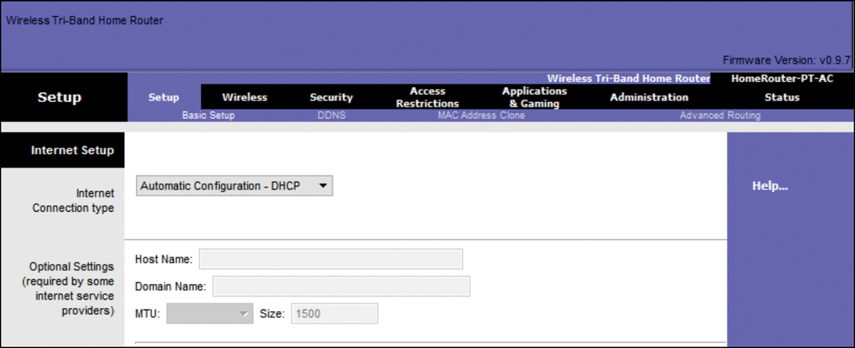 A screenshot of a WAN setup page is shown.