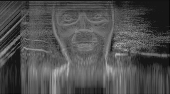 Figure 23.2 Spectrogram of the conclusion of Aphex Twin’s ‘formula’.