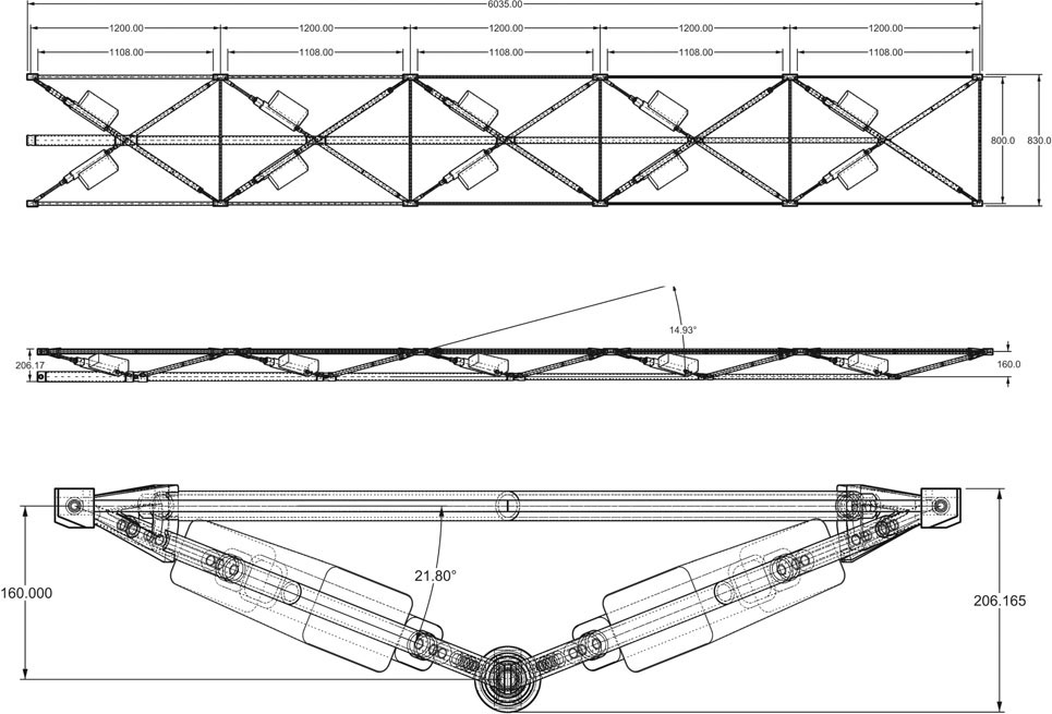 68. Adaptive truss by University College London and Expedition Engineering. Radical resource efficiency was achieved by employing the same adaptive strategies as biological structures