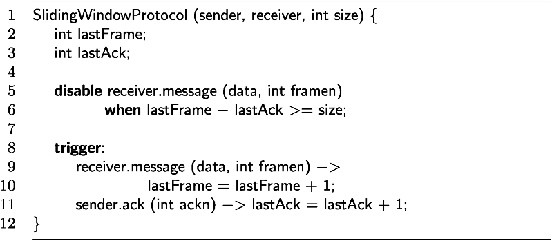 Figure depicts sliding window synchronization constraint.