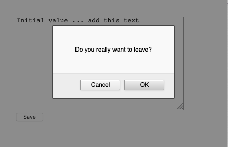 What if you want someone to confirm that they wish to leave a page?