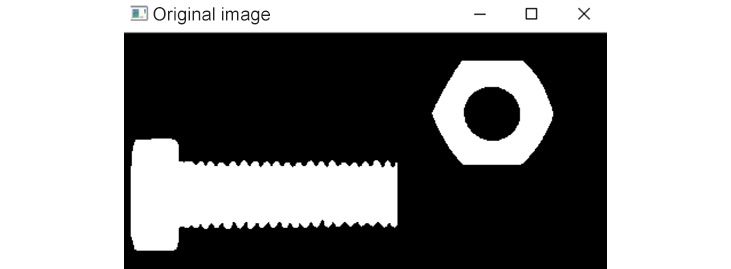 Figure 4.24: Original image of the nut and bolt
