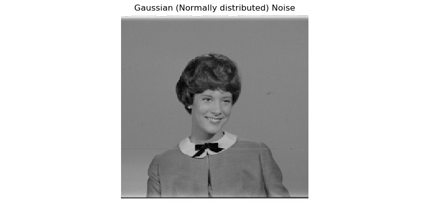 Figure 7.2 – Gaussian (normally distributed) noise
