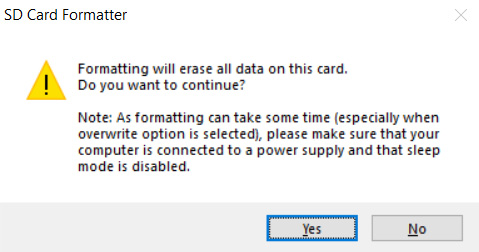 Figure 13.2 – Confirmation dialogue
