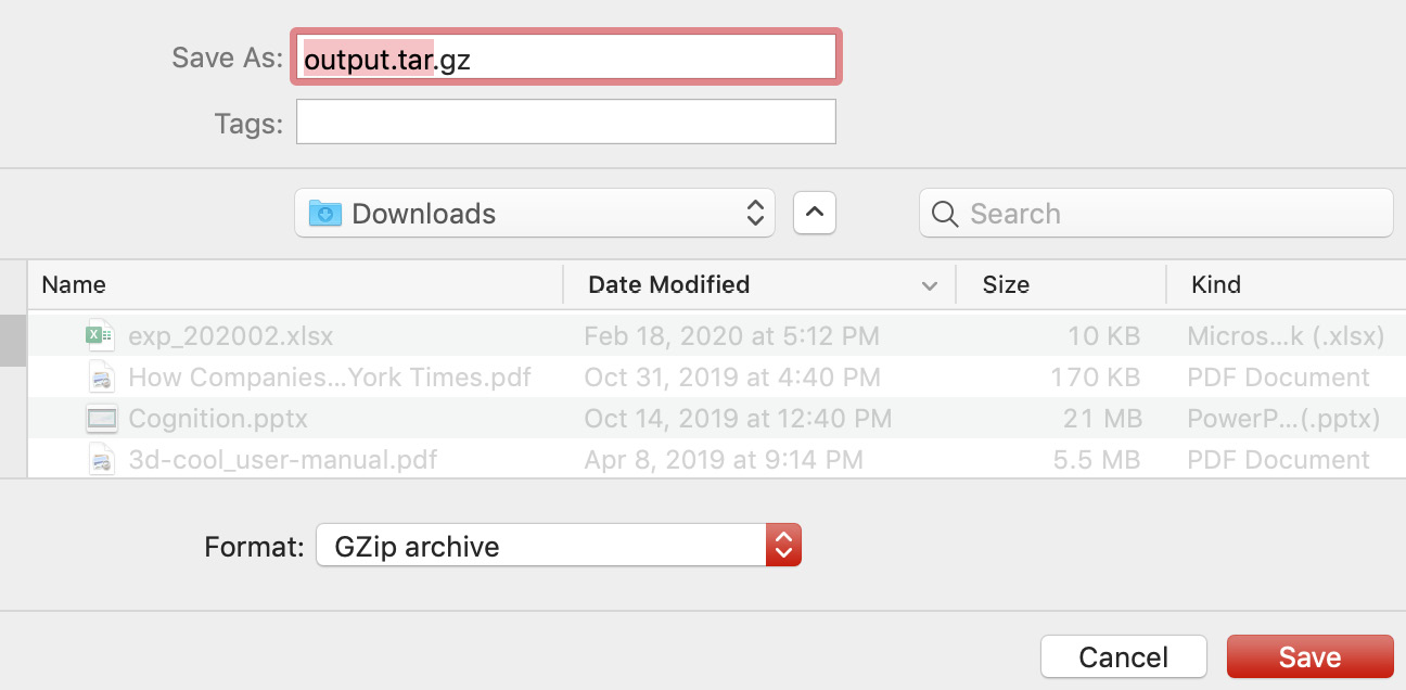 Figure 3.76: Saving the downloaded output file from S3
