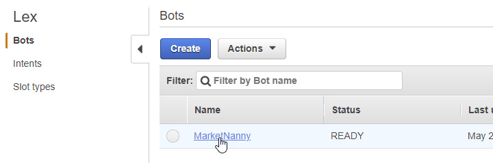Figure 4.35: Connecting to the bot 
