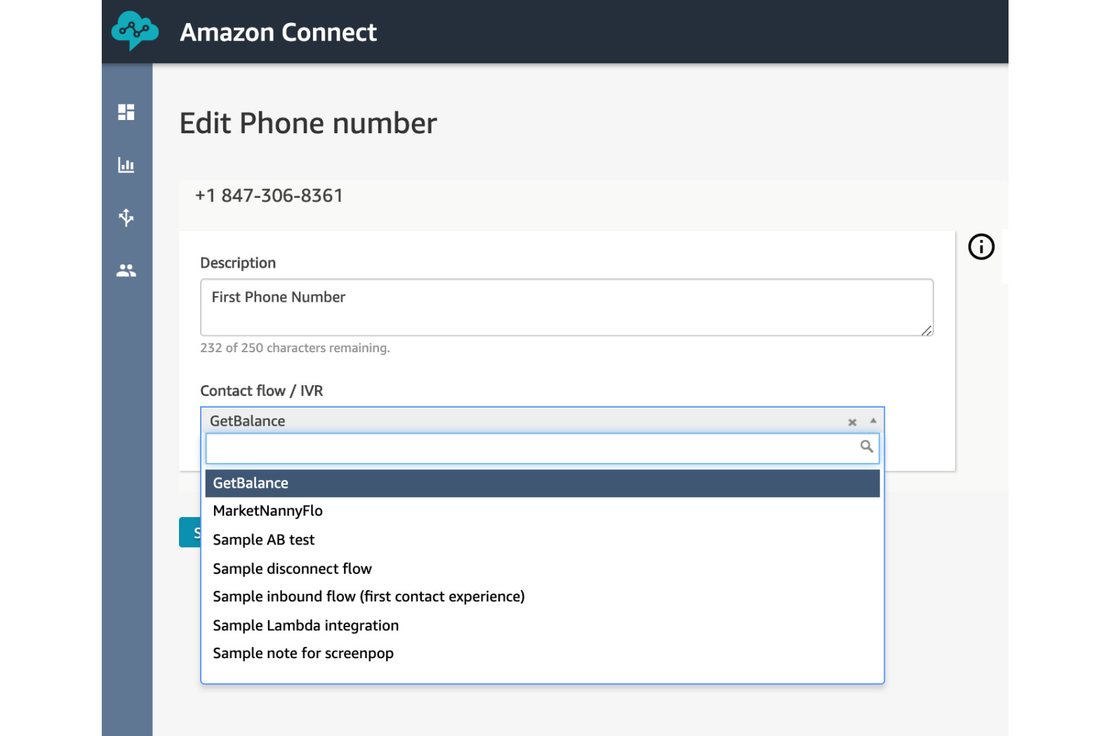 Figure 5.79: Add GetBalance to the phone number
