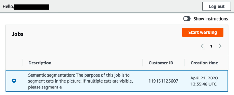 Figure 2.10 – Worker console
