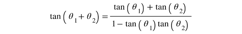 Figure 5.15: Formula for tangent of a sum of two angles
