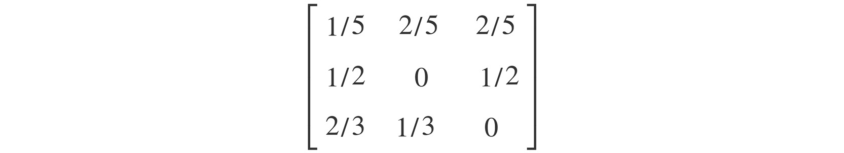 Figure 6.15: Transition matrix
