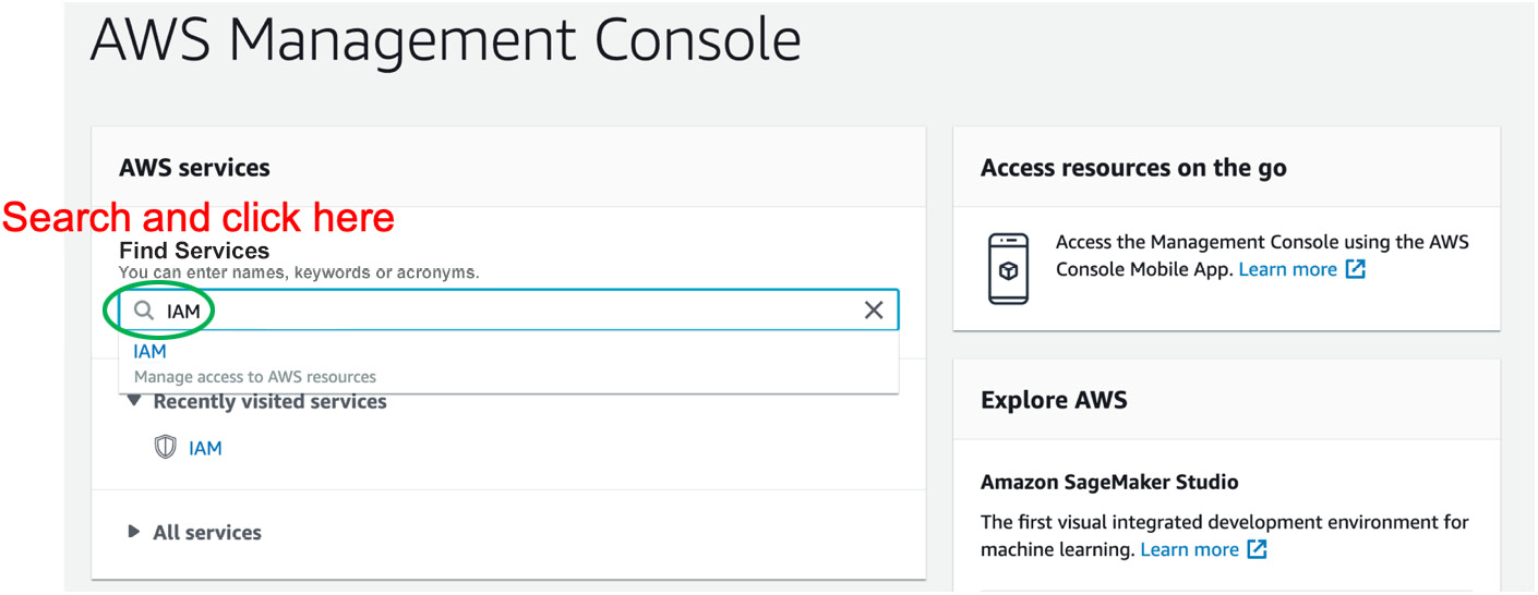 Figure 0.7: AWS Management Console
