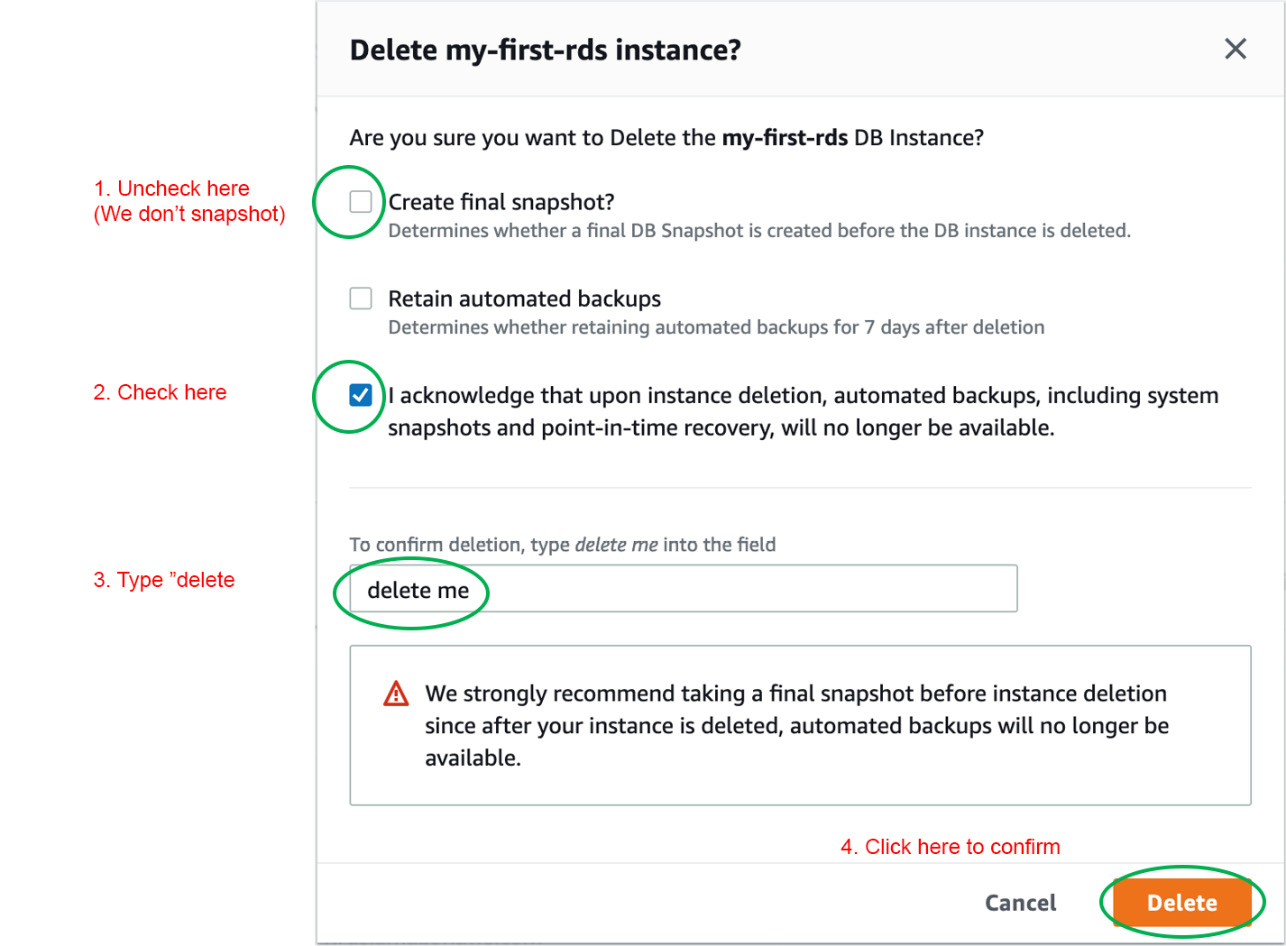 Figure 10.34: Confirmation of the Delete action
