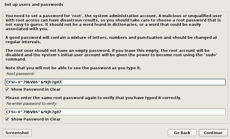 Figure 2.19 – Kali Linux password details
