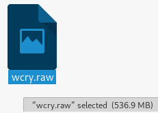 Figure 8.15 – Extracted wcry.raw file
