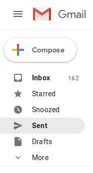 Figure 8.45 – Snippet of the Gmail mailbox
