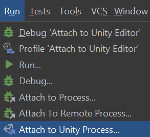 Figure 13.21 – Attacking our IDE with a Unity process
