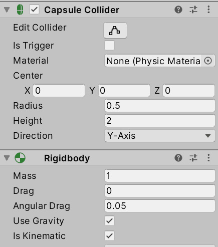 Figure 15.7 – Kinematic setting for the Enemy
