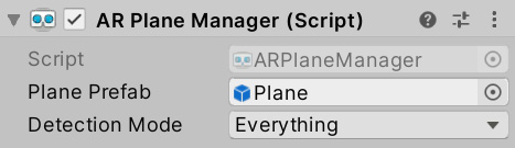 Figure 22.16 – Setting the plane visualization prefab
