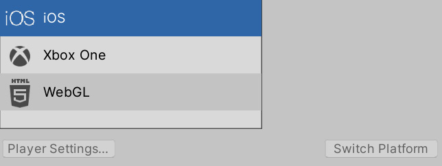 Figure 22.28 – Switching to iOS build
