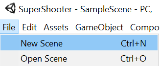 Figure 3.3 – Creating a new scene
