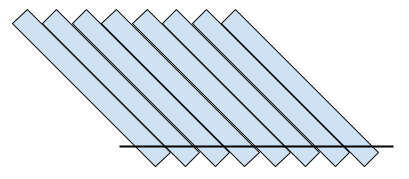 Figure 8.30 – Rays with a depth bias to eliminate false positives
