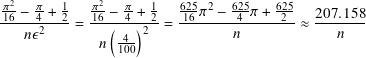 display math