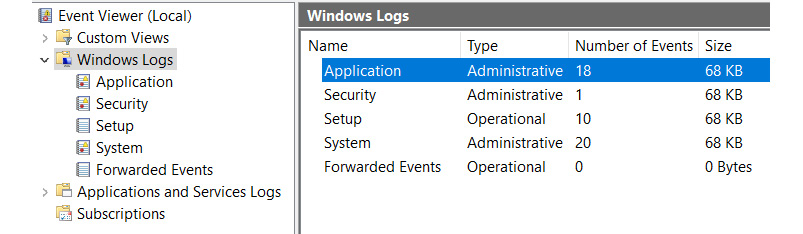 Figure 10.35 – Logs after CleanTracks is executed
