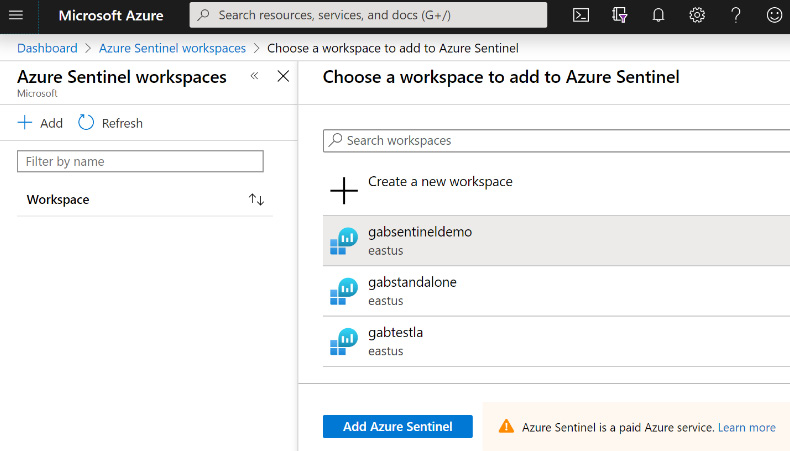 Figure 2.12 – Choose a workspace
