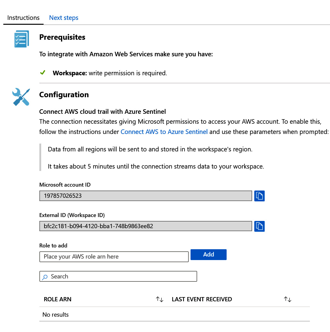 Figure 3.6 –  Data connector configuration instructions
