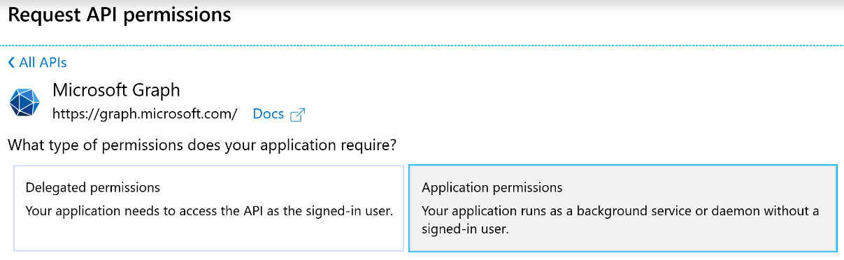 Figure 4.9 – Application permissions

