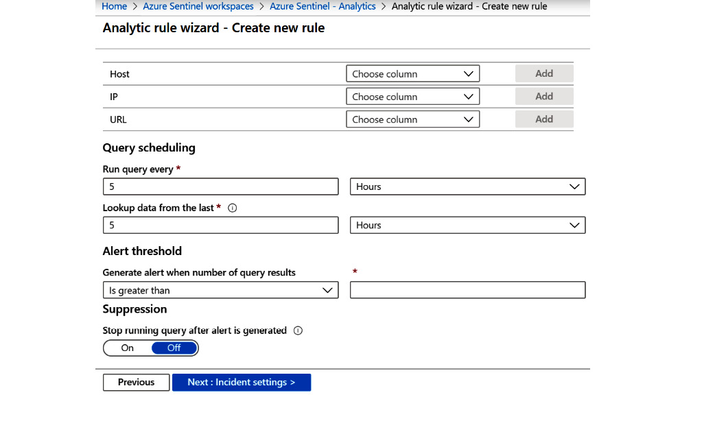 Figure 7.14 – Create rule – Set rule logic continued