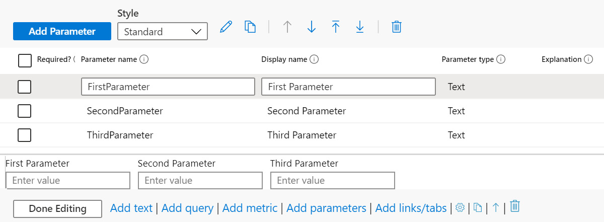 Figure  8.29 – Parameter step with sample parameters
