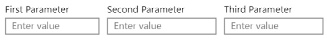 Figure  8.31 – Parameter inputs using Standard style
