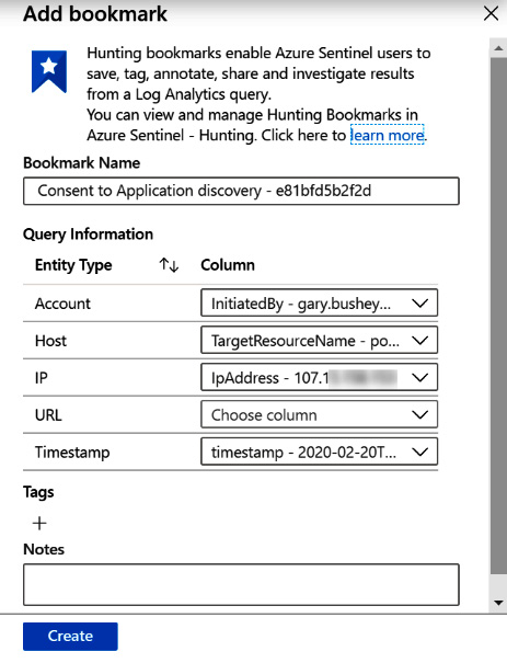 Figure 10.12 – Add bookmark blade