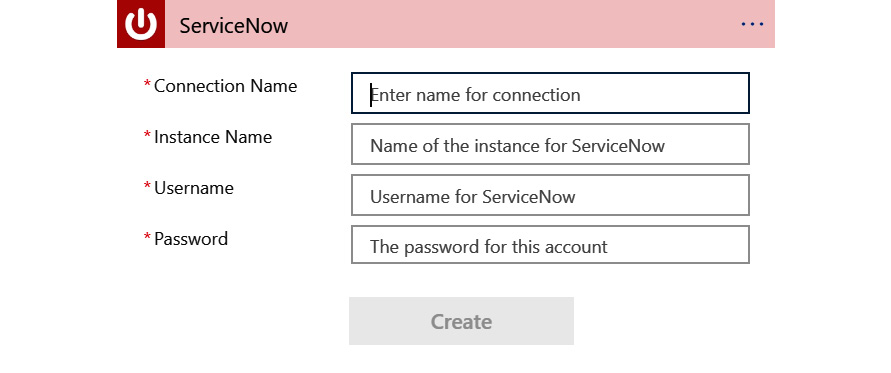 Figure 12.10 – ServiceNow needs a connection