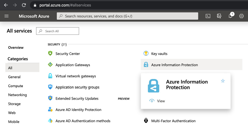 Figure 11.3 – Azure Information Protection
