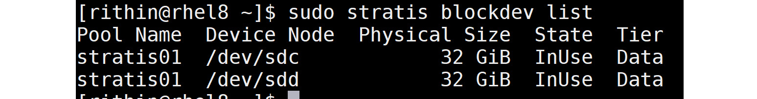 Getting information about name of the disk and in use data.