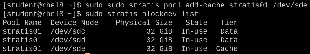 Adding a read/write cache to the disk to improve performance.