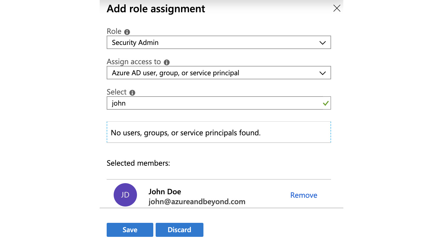 Figure. 3.26 - Adding a role assignment
